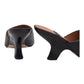 ANGEL ALARCON 125750Z CIABATTA CON TACCO IN PELLE NERA