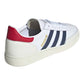 ADIDAS SPEZIAL IN PELLE BIANCA CON BANDE E TALLONE BLU/ROSSO
