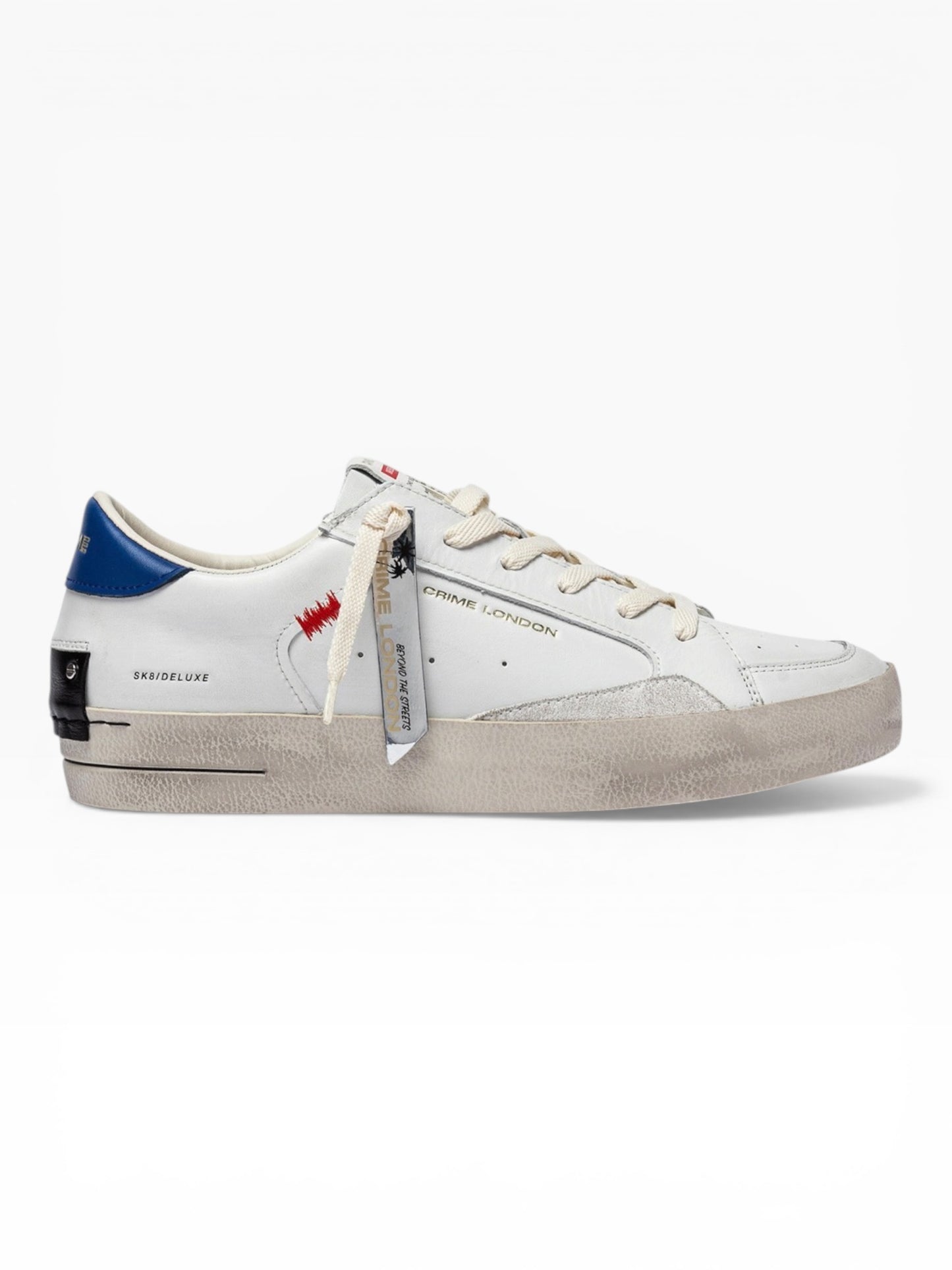 CRIME LONDON SK8 DELUXE 14103 BIANCO/BLU