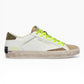 CRIME LONDON DISTRESSED 19001 BIANCO/VERDE/FLUO