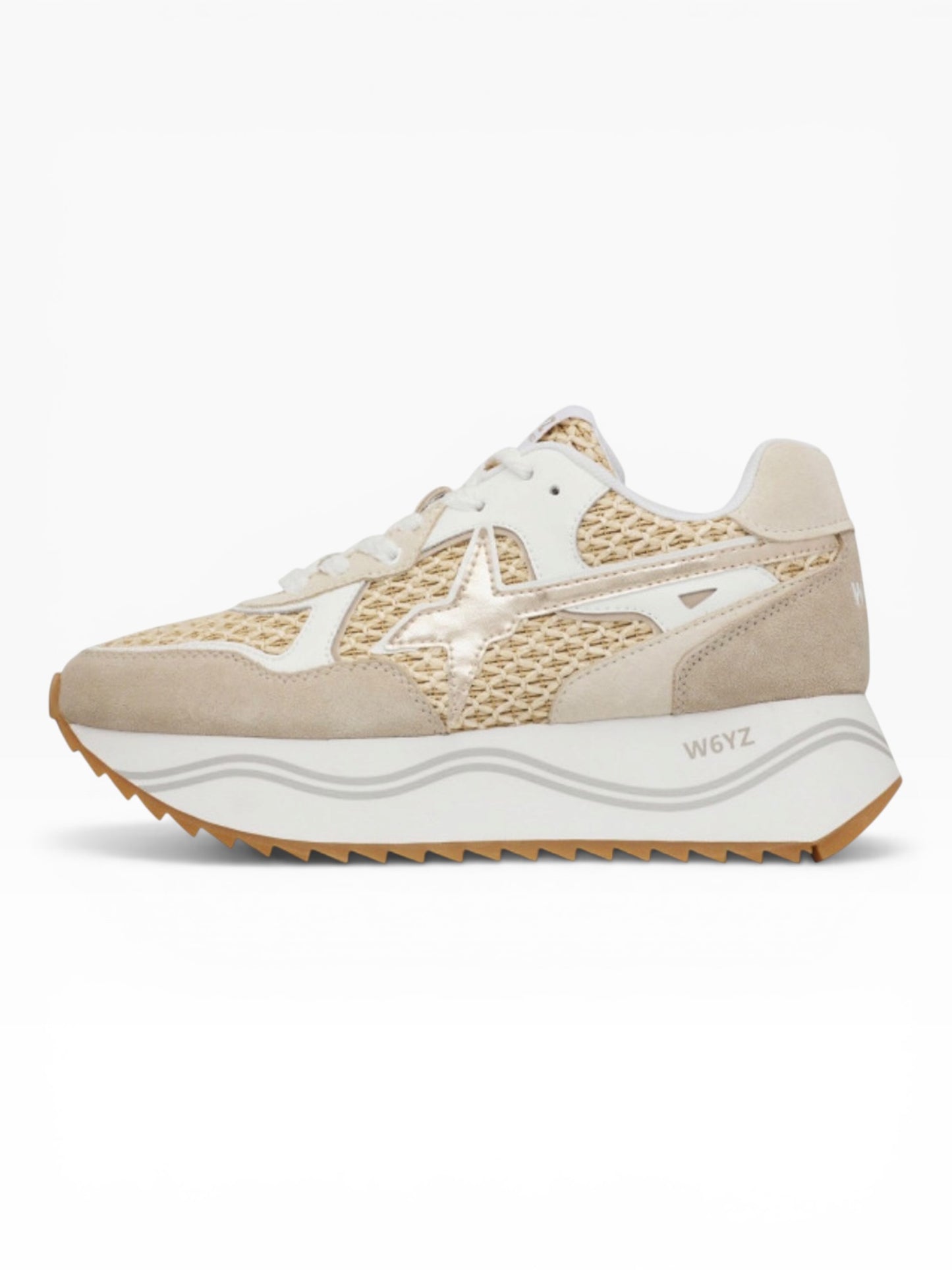 W6YZ DEVA RAFIA SUEDE 2M55 BEIGE/BIANCO