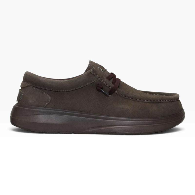 HEY DUDE WALLY SUEDE 2KU BROWN