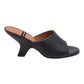 ANGEL ALARCON 125750Z CIABATTA CON TACCO IN PELLE NERA