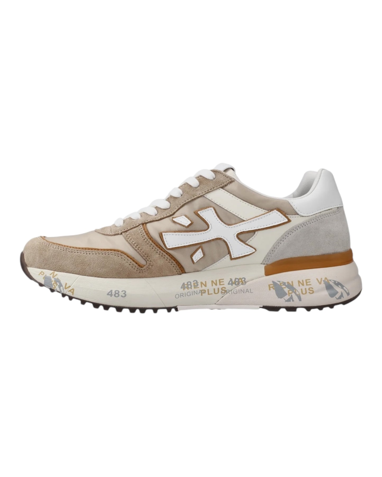 PREMIATA MICK 7213 IN CAMOSCIO BEIGE/BIANCA