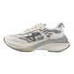 PREMIATA 7507 HILL IN CAMOSCIO E TESSUTO BIANCO SOTTO TELA ANIMALIER