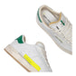 CRIME LONDON FIERCE IN PELLE BIANCA/VERDE