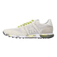 PREMIATA ERIC 7268 IN CAMOSCIO TRAFORATO BIANCO LACCI FLUO