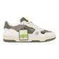 CRIME LONDON OFF COURT IN PELLE BIANCA NABUCK VERDE