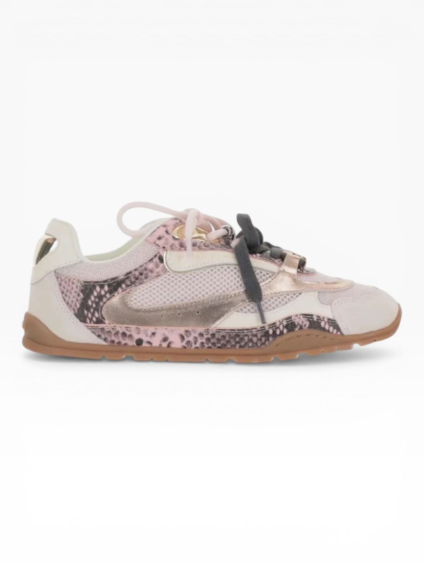 PINKO 099 SNEAKERS YULIA BIANCO/ROSA PITONATA