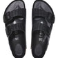 BIRKENSTOCK ARIZONA RIVET LOGO INTRECCIATA NERA