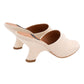 ANGEL ALARCON 125750Z CIABATTA CON TACCO IN PELLE BEIGE