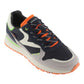 VICTORIA 802113 SNEAKERS IN CAMOSCIO E TELA BLU/GRIGIO/ARANCIO