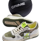 CRIME LONDON OFF COURT IN PELLE BIANCA NABUCK VERDE