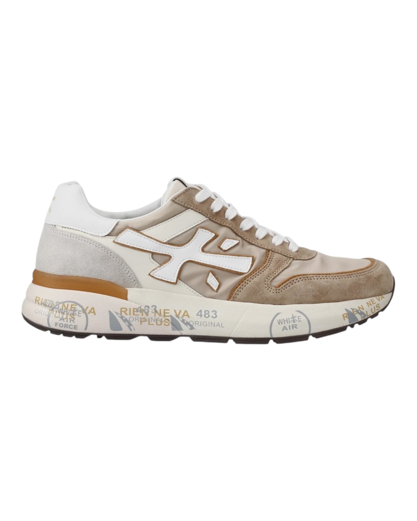PREMIATA MICK 7213 IN CAMOSCIO BEIGE/BIANCA
