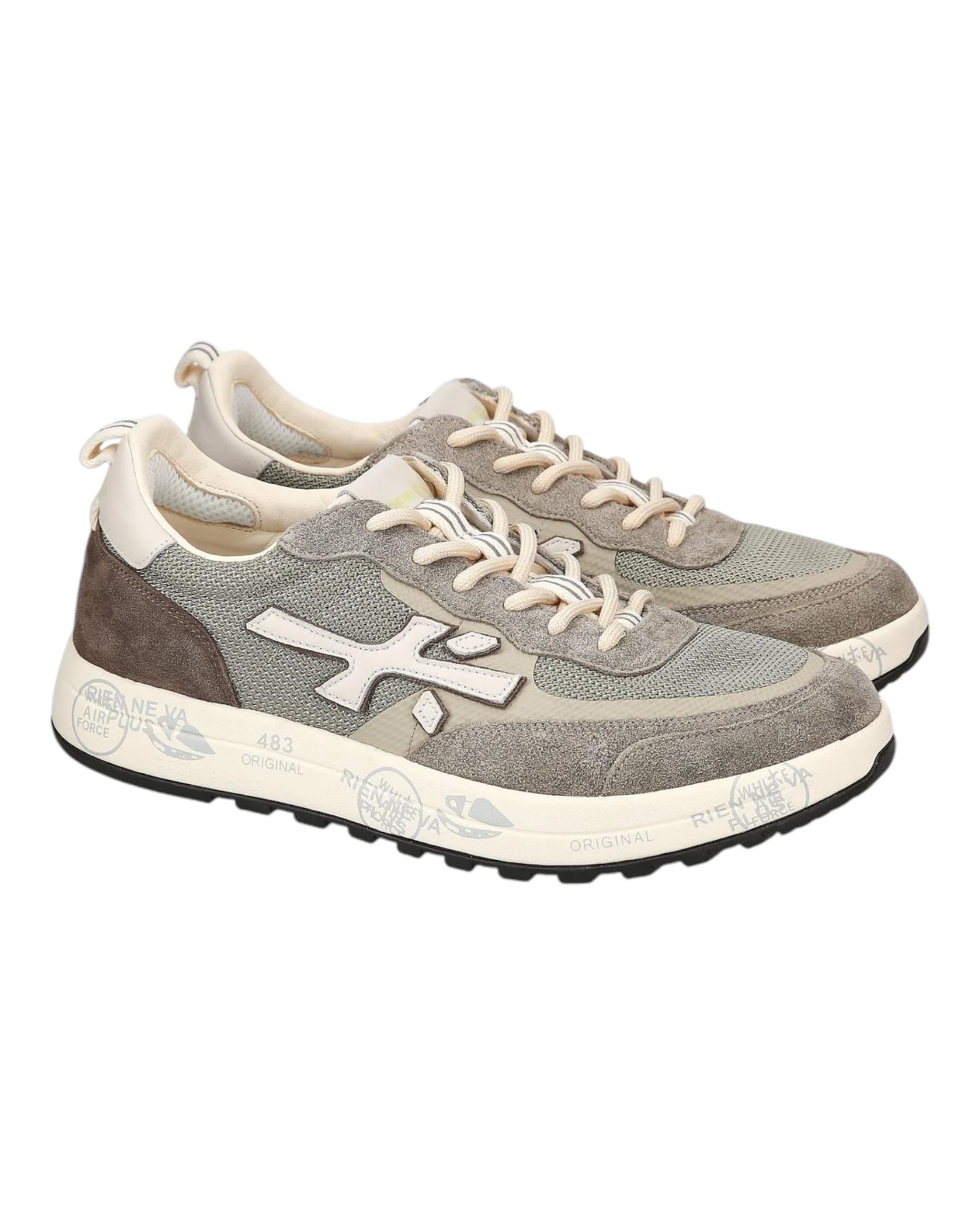PREMIATA 6655 NOUS IN CAMOSCIO E TELA VERDE
