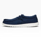 HEY DUDE WALLY STR CANVAS 410 NAVY