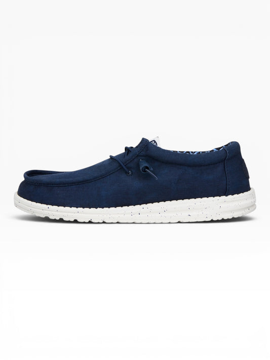 HEY DUDE WALLY STR CANVAS 410 NAVY