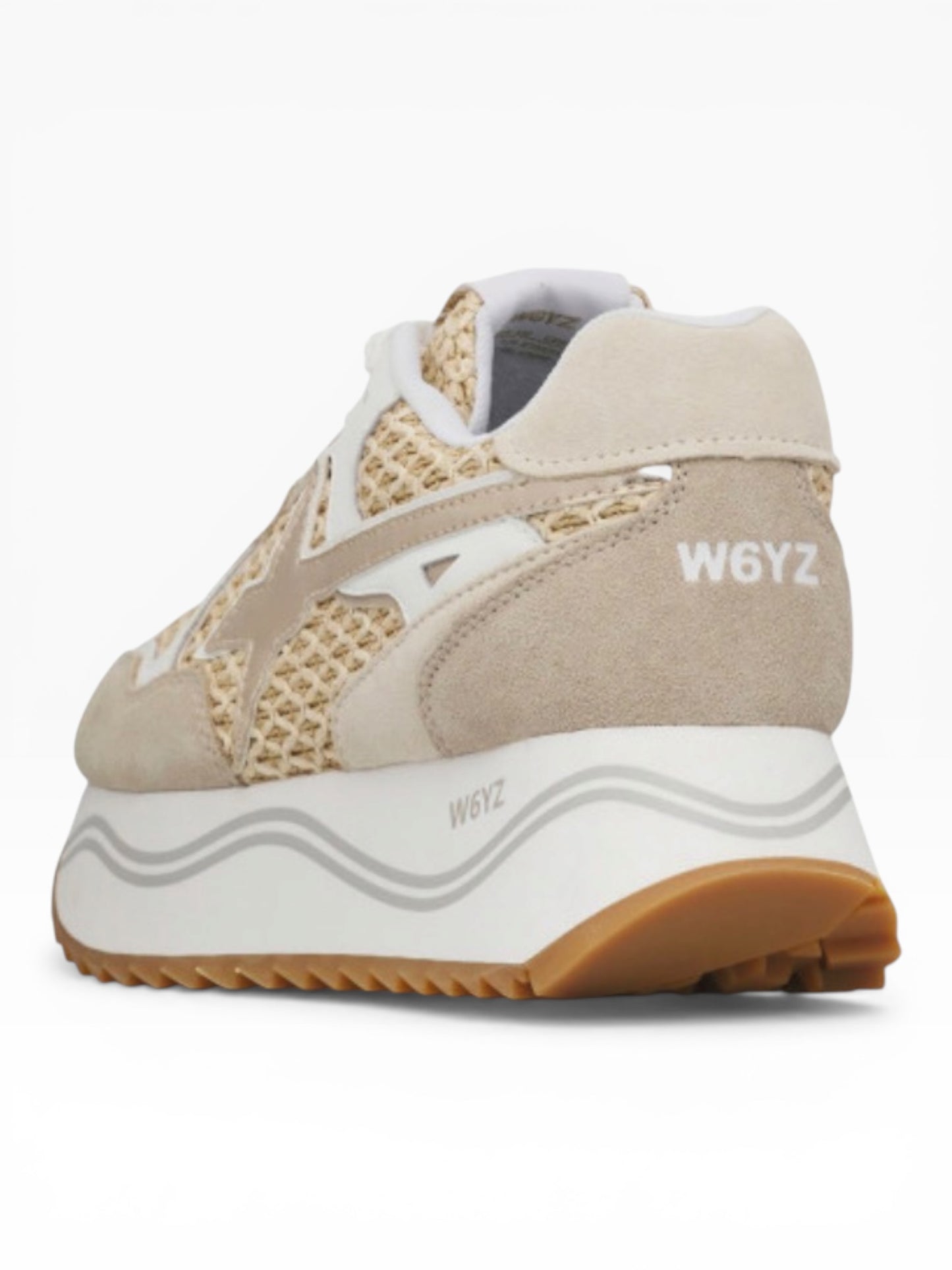 W6YZ DEVA RAFIA SUEDE 2M55 BEIGE/BIANCO