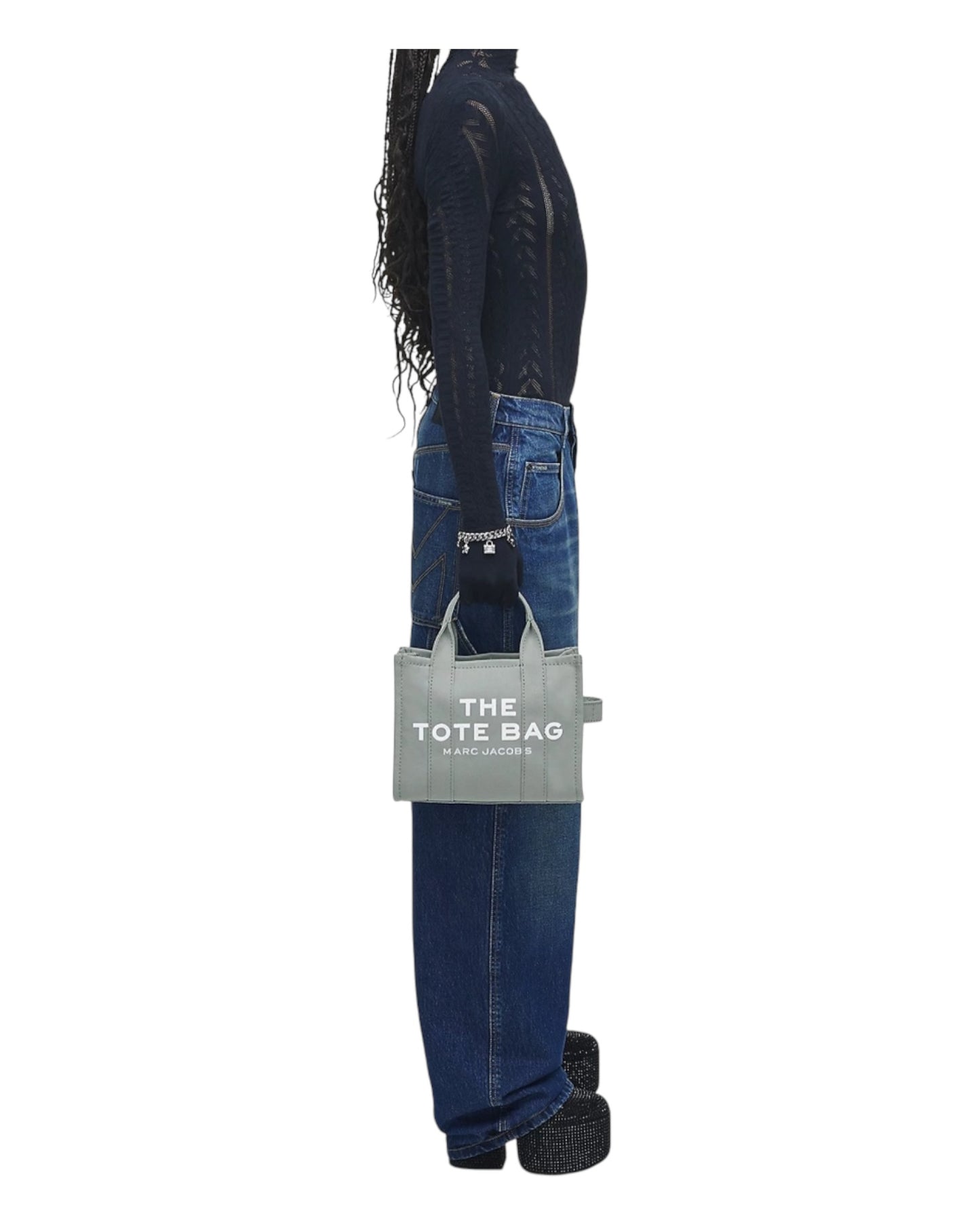 MARC JACOBS THE TOTE BAG SMALL GRIGIA