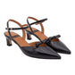 ANGEL ALARCON 050480A CHANEL CON FIOCCHETTO IN PELLE LUCIDA NERA