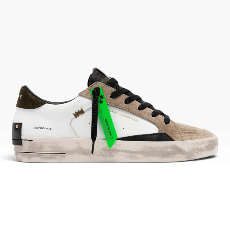 CRIME LONDON SK8 DELUXE 10105 BEIGE/BIANCO