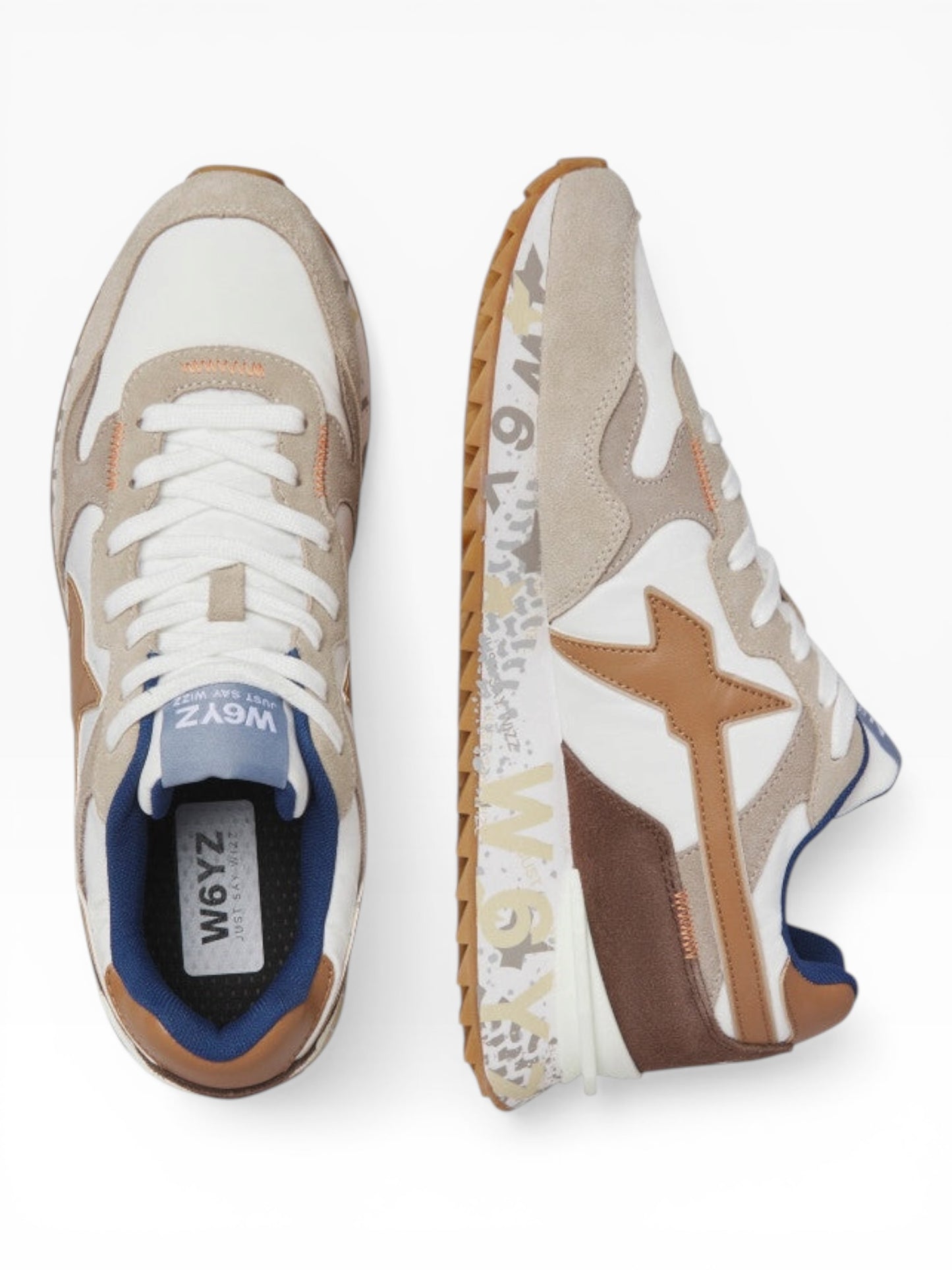 W6YZ YAK SUEDE 2E01 BEIGE/BIANCO
