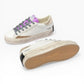 CRIME LONDON DISTRESSED PLATFORM 29055 BIANCO/VIOLA