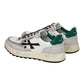 PREMIATA NOUS 7231 IN CAMOSCIO E TELA GRIGIO/BIANCO/VERDE
