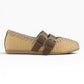 MOU BALLERINA RAFIA BEIGE MARRONE