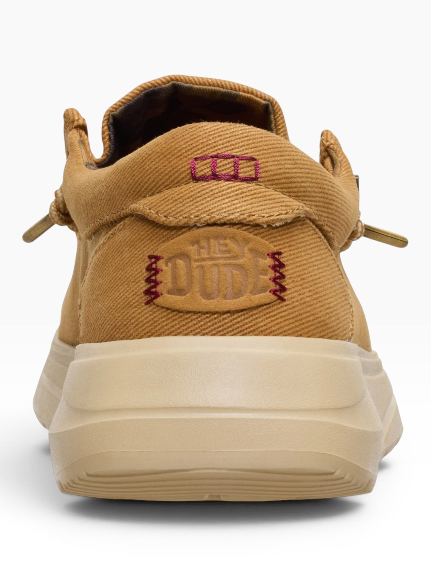 HEY DUDE WALLY COMF WORN 2LS BONE BROWN