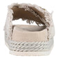 MOU CRISS CROSS SANDAL IN CANVAS BIANCA