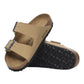 BIRKENSTOCK ARIZONA BIRKIBUC NABUCK LATTE CREAM (BEIGE)