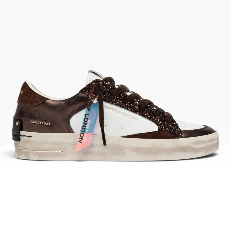 CRIME LONDON SK8 DELUXE 23103 BIANCO/MARRONE