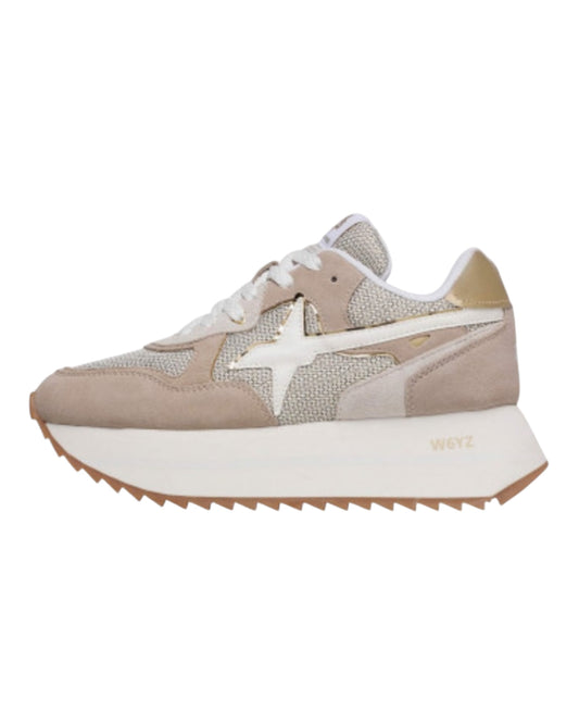 W6YZ DEVA TESSUTO BEIGE/ORO
