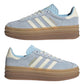 ADIDAS GAZELLE BOLD IN CAMOSCIO AZZURRO BANDE BIANCHE