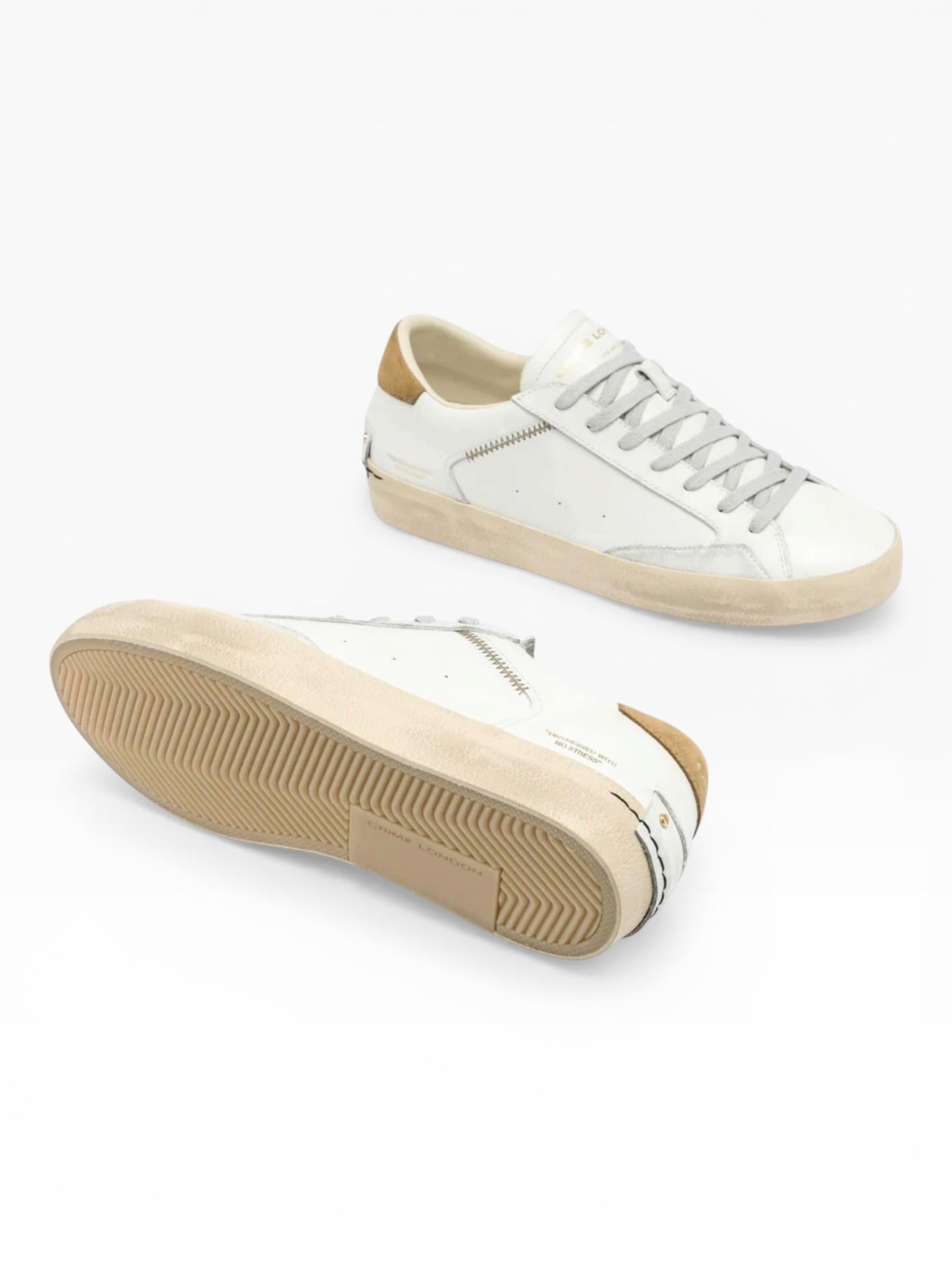 CRIME LONDON DISTRESSED 14006 BIANCO/BEIGE