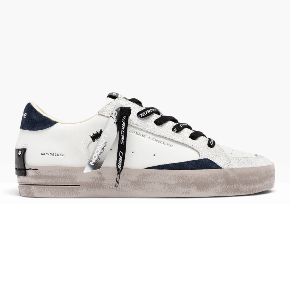 CRIME LONDON SK8 DELUXE 10102 BIANCO/BLU
