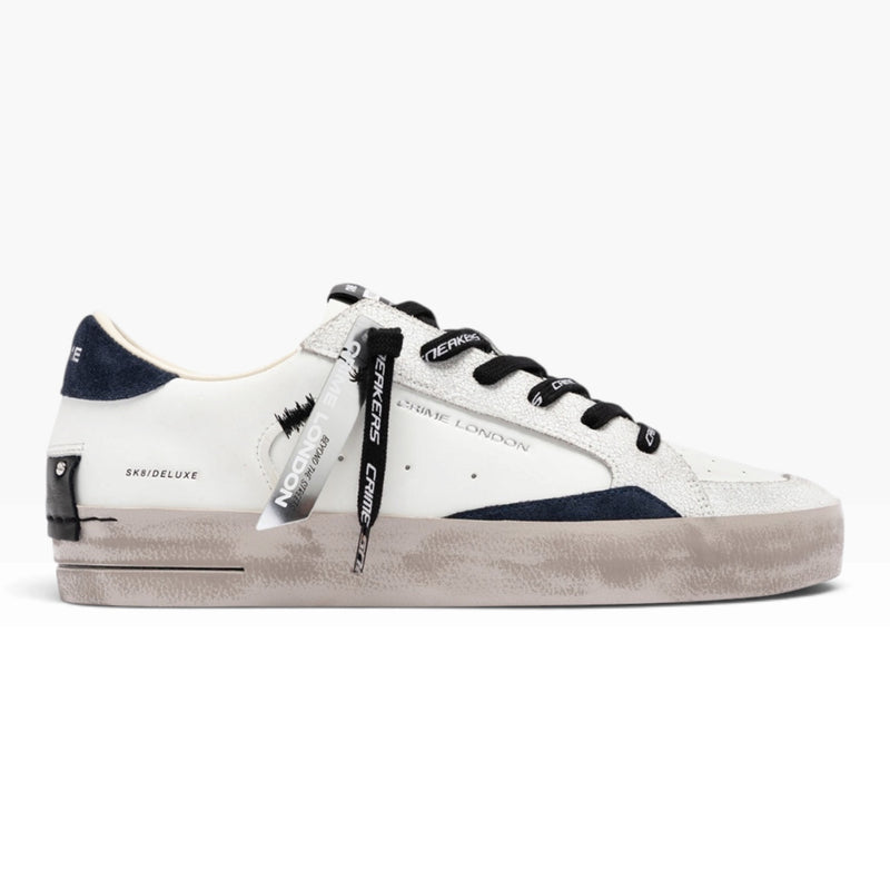 CRIME LONDON SK8 DELUXE 10102 BIANCO/BLU