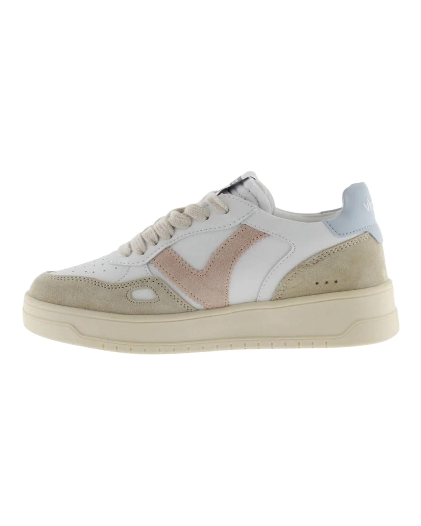 VICTORIA 1257101 IN PELLE E CAMOSCIO INSERTI ROSA/AZZURRO