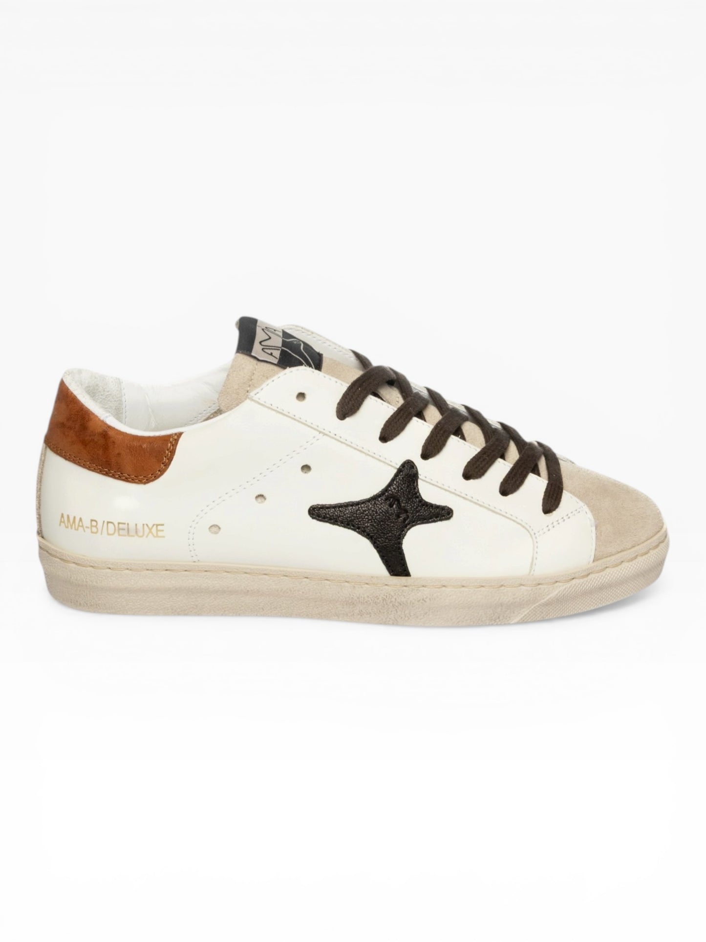 AMA BRAND SNK 4319 BIANCO/MARRONE