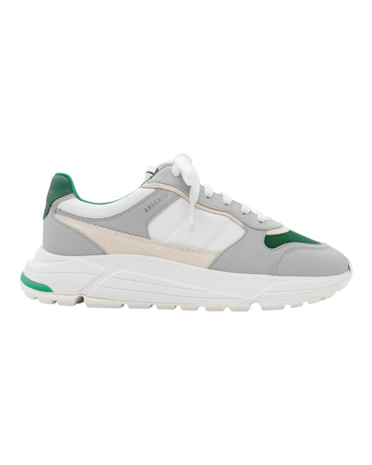AXEL ARIGATO RUSH TESSUTO E PELLE BIANCO/GRIGIA/VERDE