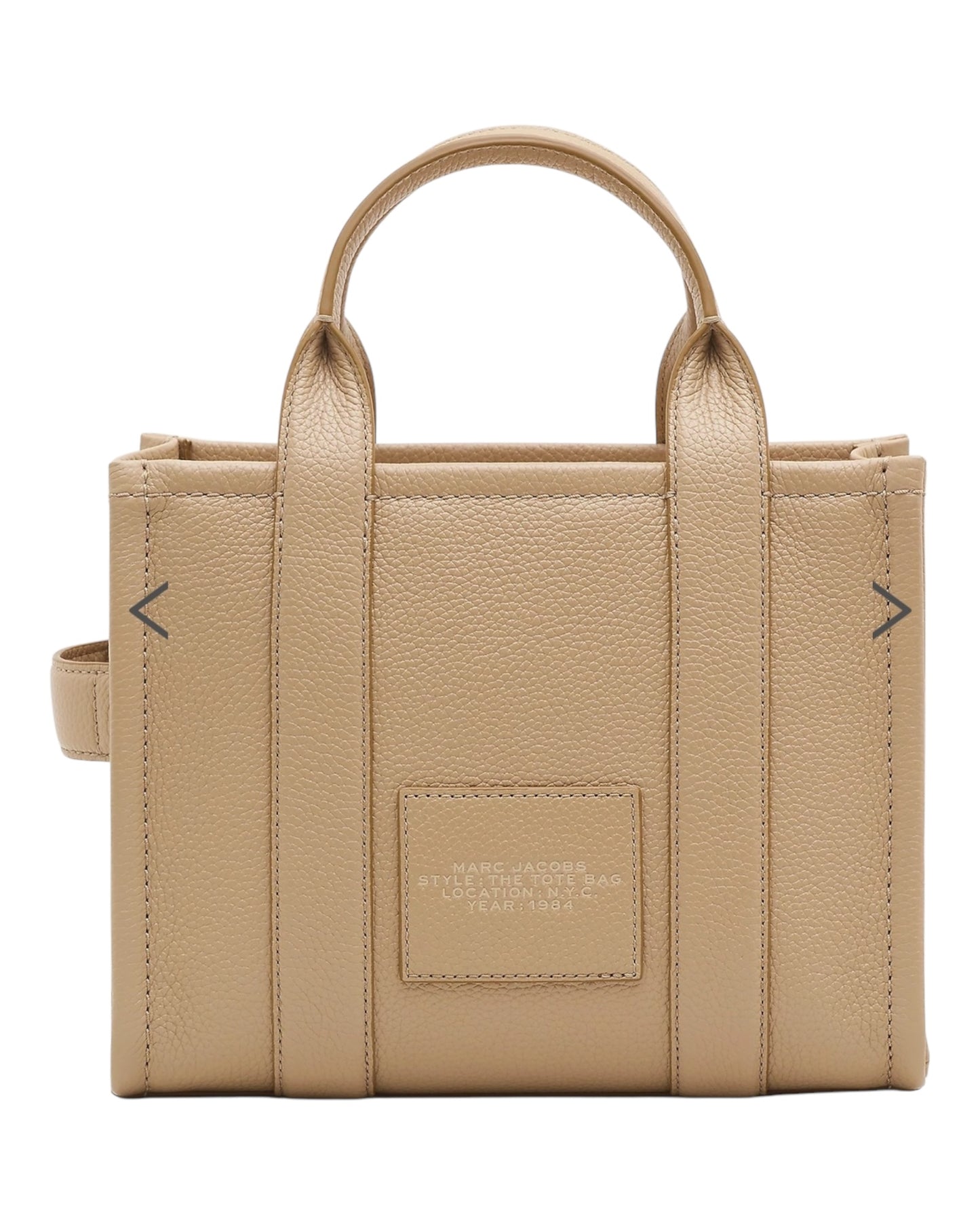 MARC JACOBS LEATHER CROSSBODY IN PELLE BEIGE CAMEL