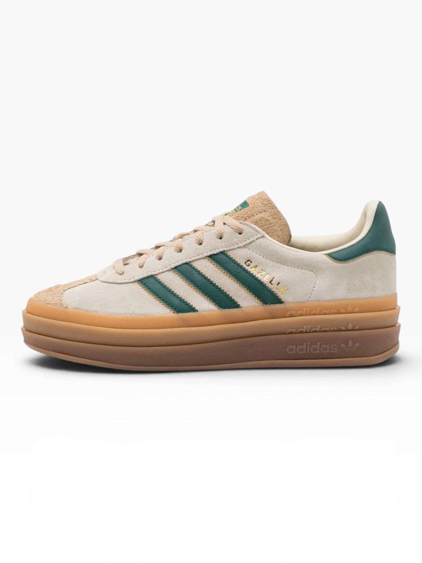 ADIDAS GAZELLE BOLD I7056 BEIGE VERDE