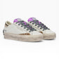 CRIME LONDON DISTRESSED PLATFORM 29055 BIANCO/VIOLA