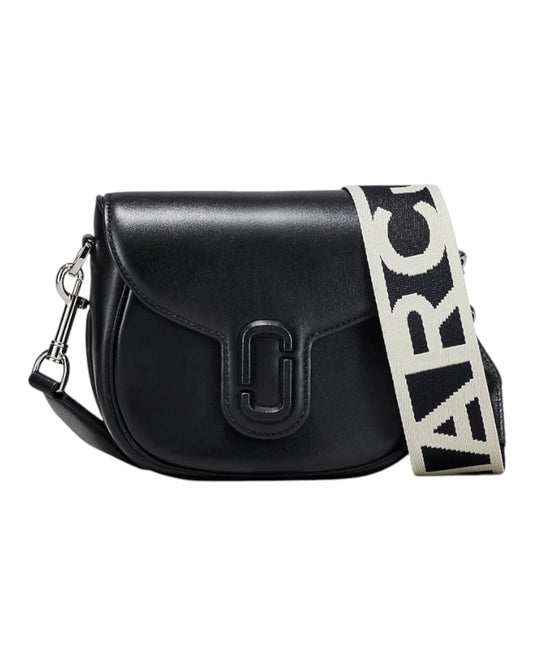 MARC JACOBS THE COVERED SADDLE IN PELLE NERA