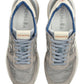 PREMIATA MICK 7247 IN CAMOSCIO E TELA GRIGIO LACCI AZZURRI