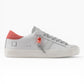 DATE HILL LOW CALF WHITE/CORAL