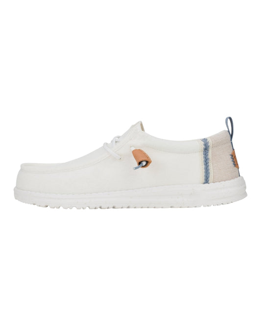 HEY DUDE WALLY LINEN BIANCO