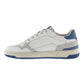 VICTORIA 800122 SNEKAERS IN PELLE BIANCA TALLONCINO AZZURRO