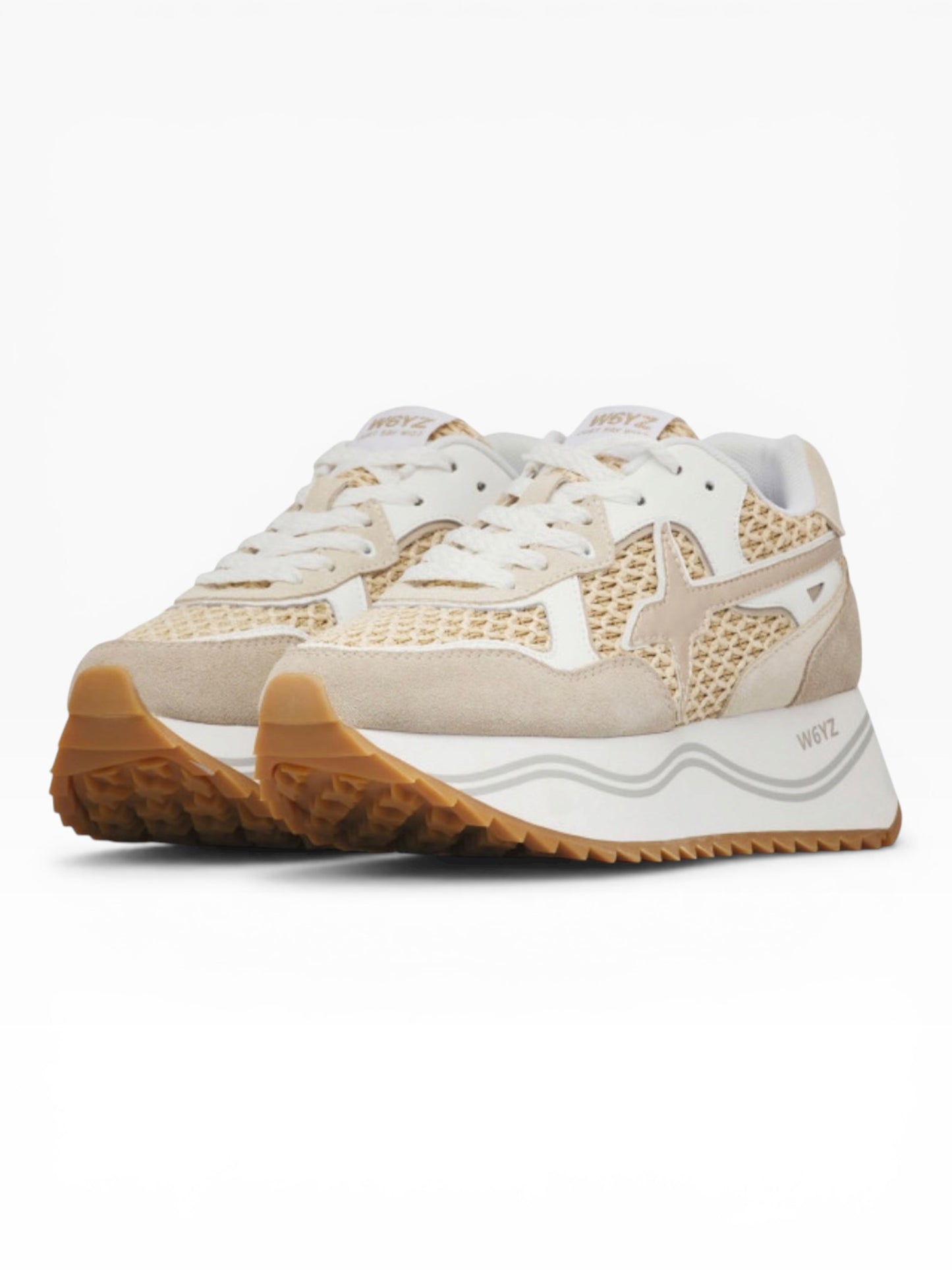 W6YZ DEVA RAFIA SUEDE 2M55 BEIGE/BIANCO